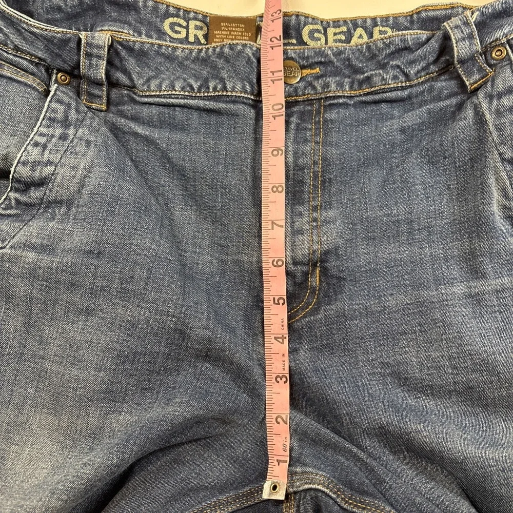 Gravel Gear Denim Carpenter‎ Shorts Relaxed Fit Utility Pockets Blue 38W Jorts